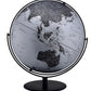 21" Black And Silver Modern Polyresin Globe