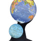 18" Blue Black And Navy Polyresin Dual Globe