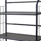 Black 3 Shelf Metal Standing Book Shelf