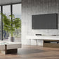 Modern White and Walnut Square Coffee Table with Storage