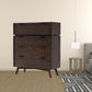 39" Acacia Solid Wood Four Drawer Dresser