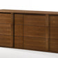 65" Walnut Solid Wood Six Drawer Double Dresser