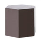 Modern Light Grey High Gloss Hexagonal End Table