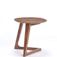 Mod Walnut Wood Asymmetric End Table