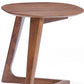 Mod Walnut Wood Asymmetric End Table