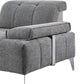 Gray Polyester Modular L Shaped Three Piece Corner Sectional