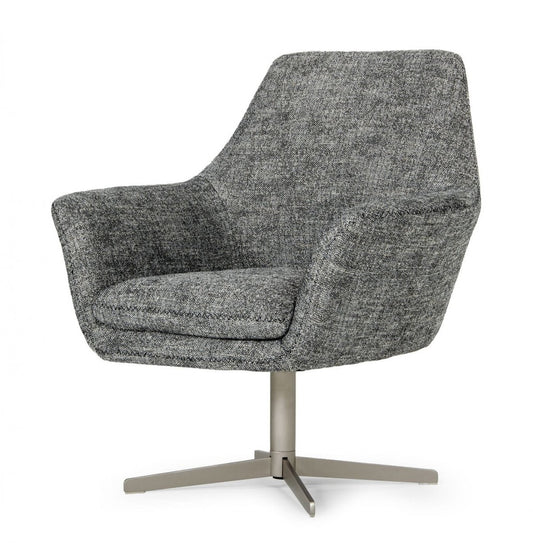 Industrial Dark Grey Chair With Metal Swivel