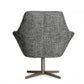 Industrial Dark Grey Chair With Metal Swivel