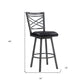 30" Iron Bar Height Bar Chair