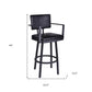 26" Iron Swivel Counter Height Bar Chair