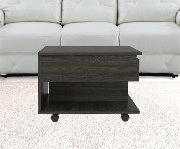 22 Carbon Espresso Manufactured Wood Rectangular Coffee Table With Drawer