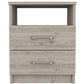 Modern and Stylish Light Grey Particle Bedroom Nightstand