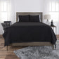 Black King Microfiber 300 Thread Count Machine Washable Down Alternative Comforter