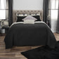 Black Twin 100% Cotton 300 Thread Count Machine Washable Down Alternative Comforter