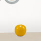 4" Yellow Metal Decorative Orb