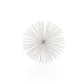 8" White Iron Decorative Orb Tabletop Sculpture