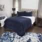 Indigo Queen 100% Cotton 300 Thread Count Dry Clean Only Down Alternative Comforter