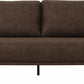 Modern 78" Brown Loveseat With Removable Cushions