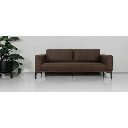 Modern 78" Brown Loveseat With Removable Cushions