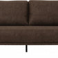 Modern 78" Brown Loveseat With Removable Cushions