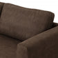 Modern 78" Brown Loveseat With Removable Cushions