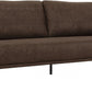 Modern 78" Brown Loveseat With Removable Cushions