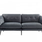 84" Dark Gray Sofa With Black Legs