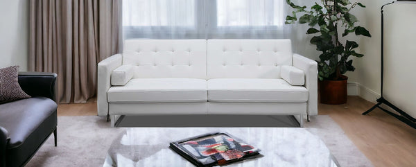 84 Dark Gray Sofa With Black Legs