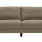 84" Beige Sofa With Black Legs