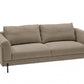 84" Beige Sofa With Black Legs