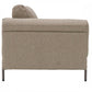 84" Beige Sofa With Black Legs