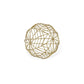 7" Gold Metal Decorative Orb