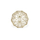 7" Gold Metal Decorative Orb