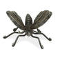 4" Rustic Black Cast Iron Textured Butterfly Sculpture