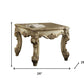 26" Gold Patina Manufactured Wood Square End Table