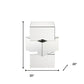 24" Clear Mirrored Square Mirrored End Table