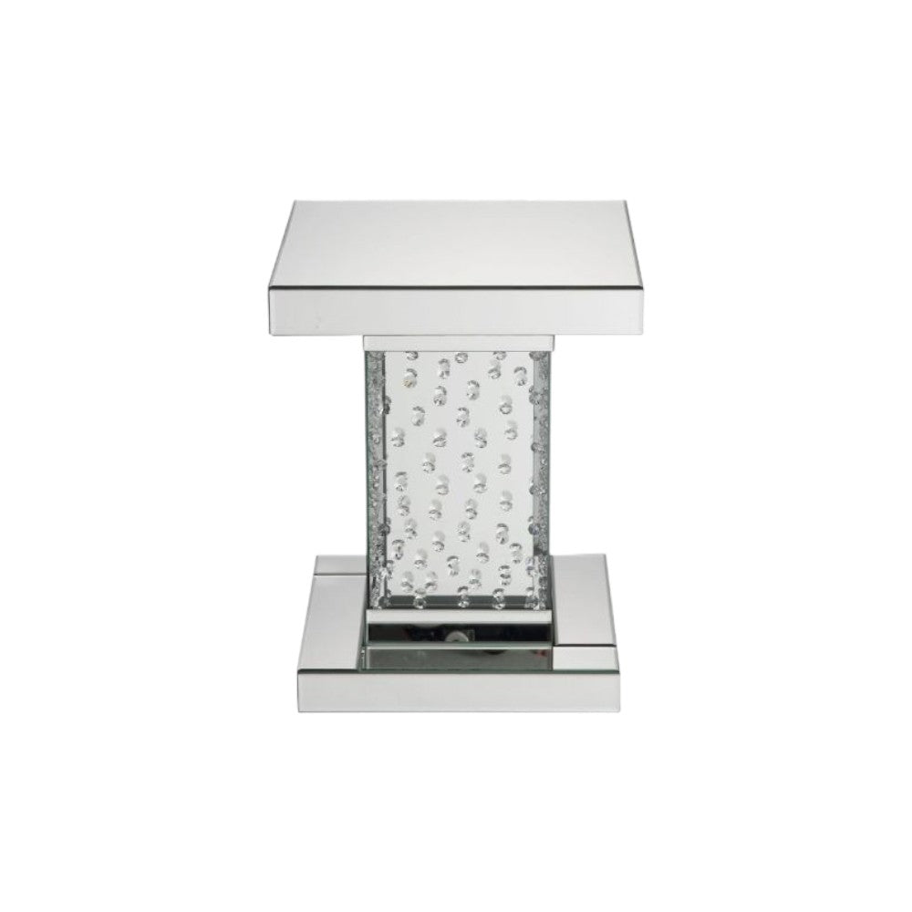 20" Mirrored Mirrored Square Mirrored End Table