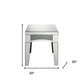 24" Silver Mirrored Square Mirrored End Table