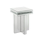 24" Clear Mirrored Square Mirrored End Table