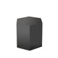 13" Grey High Gloss Manufactured Wood Hexagon End Table