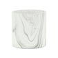 5" White and Gray Marbleized Ceramic Indoor Outdoor Round Pot Planter