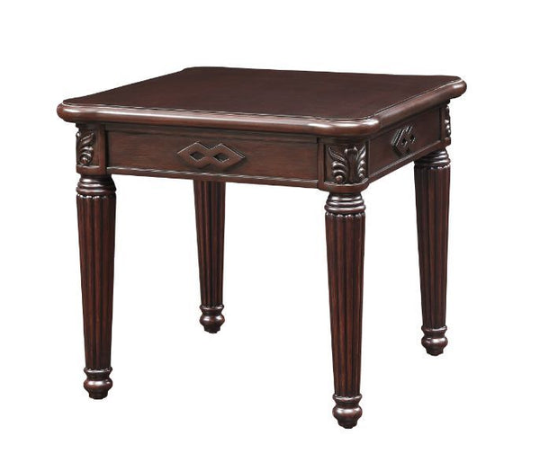 24 Espresso Solid Wood And Manufactured Wood Square End Table