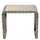 20" Gold Metal Rectangular End Table