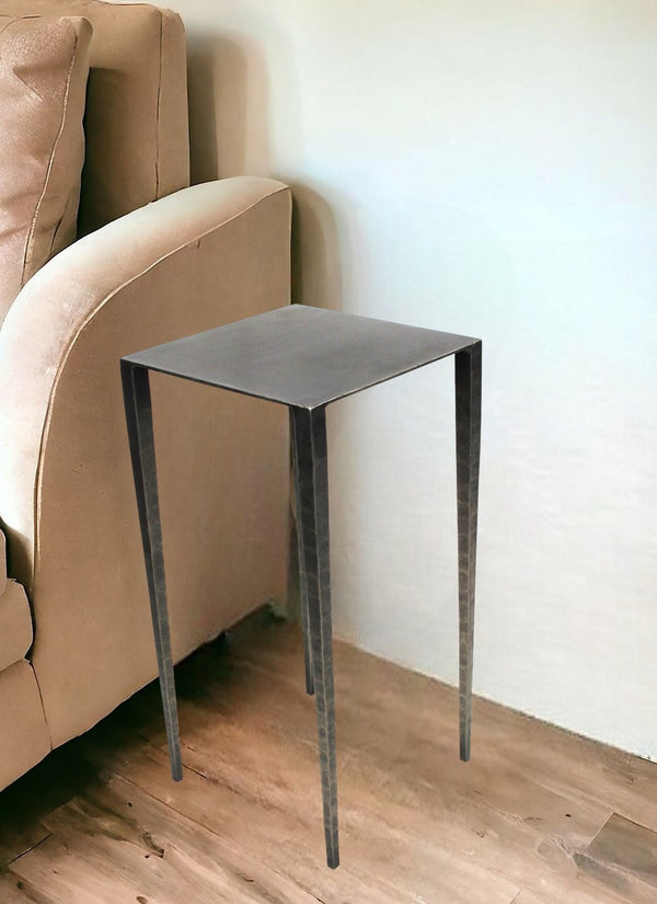 24 Nickel Iron Square End Table