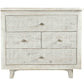 30" White Four Drawer Nightstand