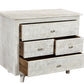 30" White Four Drawer Nightstand