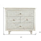 30" White Four Drawer Nightstand