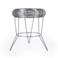 18" Silver Wire Round End Table