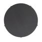 22" Gray Iron Hourglass Base Round Top End Table