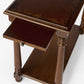 24" Brown End Table With Shelf